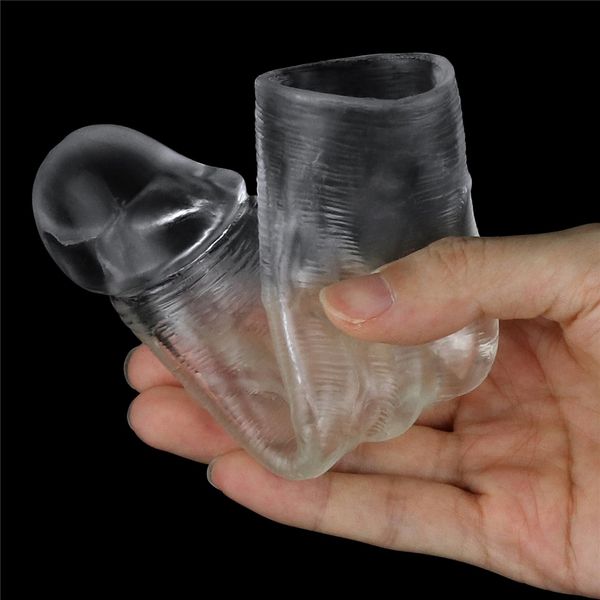 Flawless Clear Penis Sleeve Add 1'' zdjęcie 4