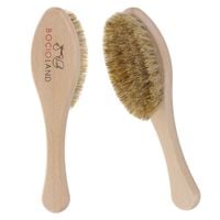 Bocioland Drewniana szczotka do włosów dla niemowląt z naturalnego włosia