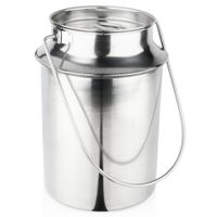 Kanka Stalowa Bańka Konwia Metalowa Pojemnik na Mleko do Mleka Retro 7,5L