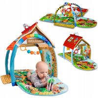 Mata Edukacyjna dla niemowląt duża Zabawki gryzaki grzechotki Lionelo Agnes