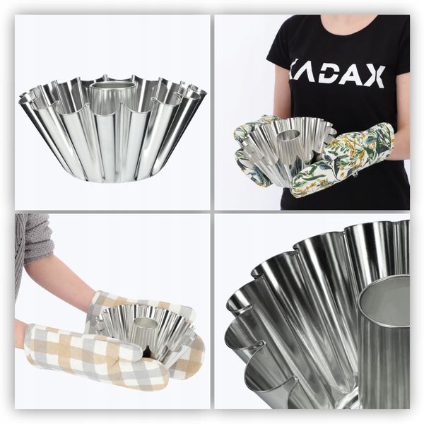 FORMA BLACHA Z KOMINEM DO PIECZENIA BABKI 22cm zdjęcie 6