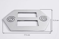 Upinacz dekoracyjny srebrny