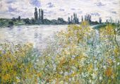 Plakat 100x70cm Île aux Fleurs near Vétheuil, Monet Vintage