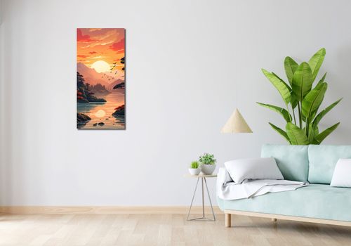 Obraz 40x90cm Złoty Zachód na Arena.pl