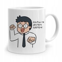 Kubek Prezent Dla Szefa Zaufaj Mi! Jestem Szefem Z Nadrukiem Ze Zdjęciem