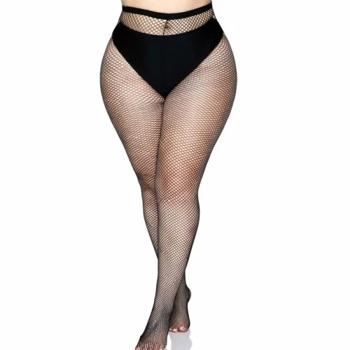 leg avenue rajstopy kabaretki plus size z tylnym szwem czarne na Arena.pl