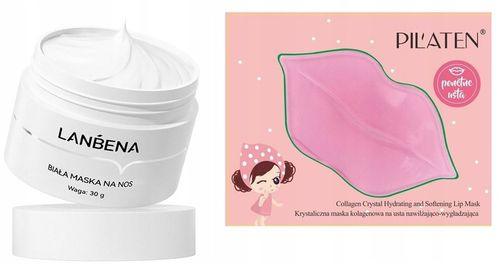 BIAŁA MASKA PILATEN WĄGRY + 60 PLASTRÓW na Arena.pl