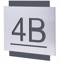 TABLICZKA ADRESOWA Z NUMEREM DOMU | NUMER NA DOM ALUMINIUM ULICA| 25x25cm