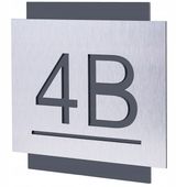 TABLICZKA ADRESOWA Z NUMEREM DOMU | NUMER NA DOM ALUMINIUM ULICA| 25x25cm