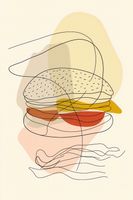 Plakat 30x45cm Cieniutki Burger