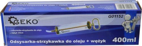 Geko Odsysarka strzykawka do oleju 400ml wężyk G01152 na Arena.pl