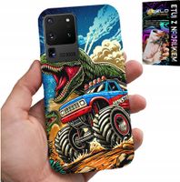 ETUI DO SAMSUNG GALAXY S20 Ultra -DINOZAUR W MONSTERTRUCKU WZORY DLA DZIECI