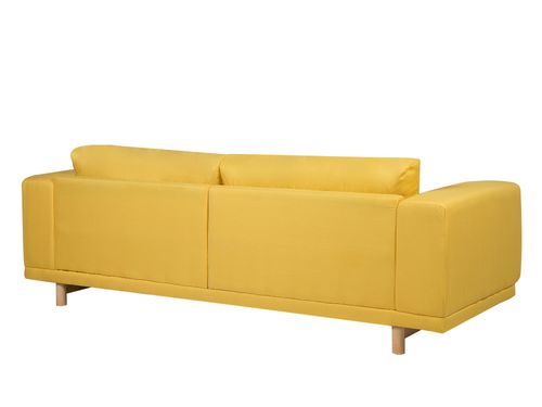 Sofa 3-osobowa żółta NIVALA na Arena.pl