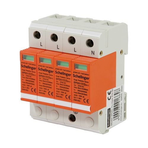 OCHRONNIK PRZEPIĘĆ 4P 5kA KLASA T1+T2 (B+C) SCHELINGER A51-SPD01-4P-B+C na Arena.pl