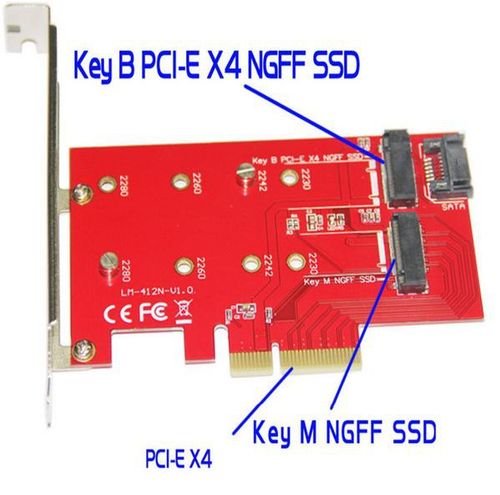 Adapter konwenter pci-e x4 SSD key B   M NGFF na Arena.pl
