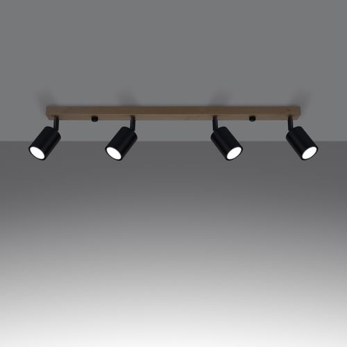 Plafon VERDO 4 czarny na Arena.pl