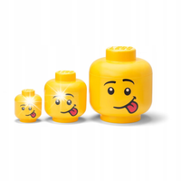 LEGO Classic 43340801 Zestaw pojemników na LEGO Głuptasek Głowa Tilly