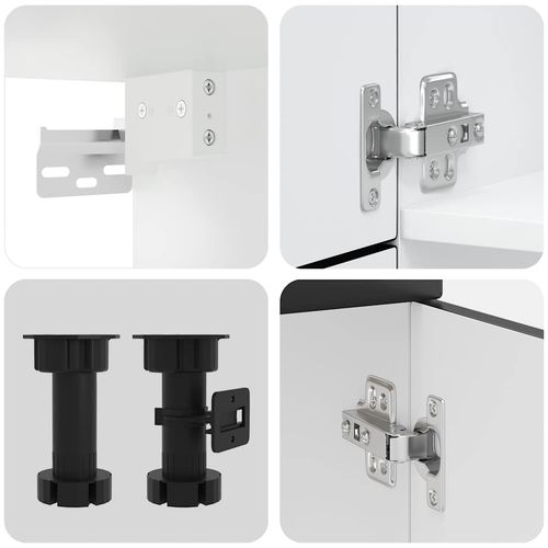 Zestaw szafek kuchennych, Kalmar, 7-częściowy, czarna na Arena.pl