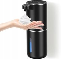 Bezdotykowy Dozownik do Mydła Automatyczny 380ml Duży USB-C IR, czarny