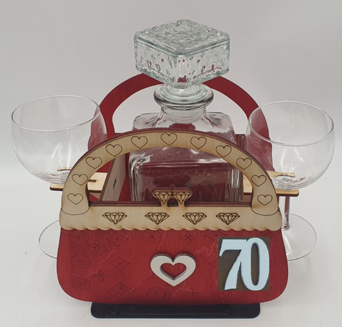 karafka + kieliszki TOREBKA  70 urodziny na Arena.pl