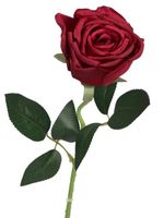 RÓŻA POJEDYNCZA JAK ŻYWA DUŻA 50CM SATYNOWA SZTUCZNE KWIATY RÓŻE