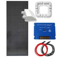 ZESTAW FOTOWOLTAICZNY NA KAMPER 100W SOLARNY MPPT + UCHWYTY