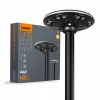 LAMPA SOLARKA Światło Parkowe LED z czujnikiem ruchu 1400lm 360° PILOT