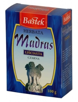 BASTEK HERBATA LIŚCIASTA 100G MADRAS CZARNA zdjęcie 1