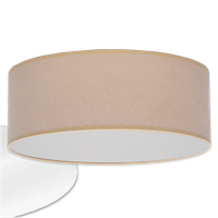 Lampa abażur plafon klosz natynkowy oprawa sufitowa beżowa 40 cm