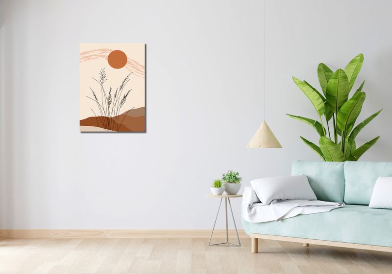 Obraz 50x70cm Złote Źdźbła zdjęcie 2