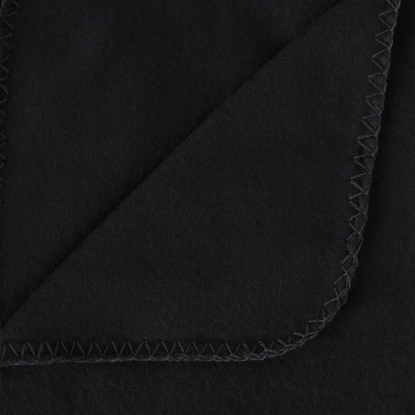 Koc Pled polar 125x150cm czarny zdjęcie 2