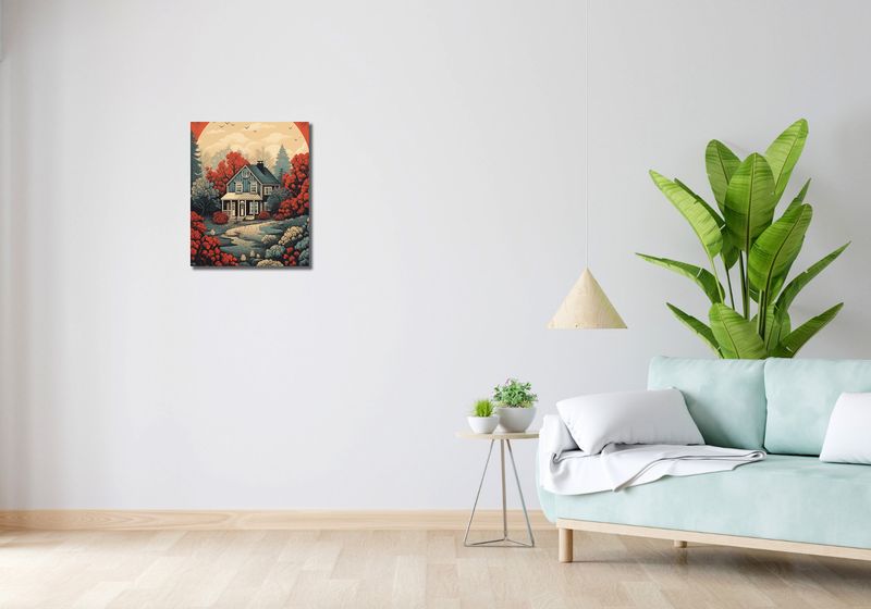 Obraz 40x50cm Idylla Rustykalna zdjęcie 2