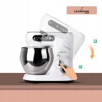 ROBOT KUCHENNY PLANETARNY MOCNY MIKSER 3X MIESZADŁA MISA Z UCHWYTEM LED