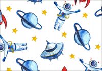 FOTOTAPETA dzieci kosmos statek orbita na wymiar