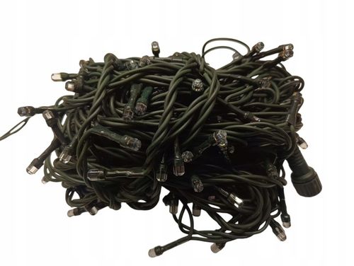 LAMPKI CHOINKOWE Z EFEKTEM FLASH 160 LED GRUBY ZIELONY KABEL GRUBA DIODA na Arena.pl