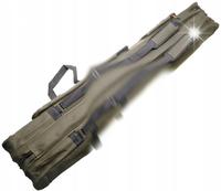 POKROWIEC Wędkarski Torba Na WĘDKI 2 Kieszenie 3 KOMORY 140cm 200027
