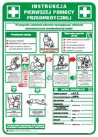 ZESTAW INSTRUKCJI TABLIC BHP PPOŻ PIERWSZA POMOC