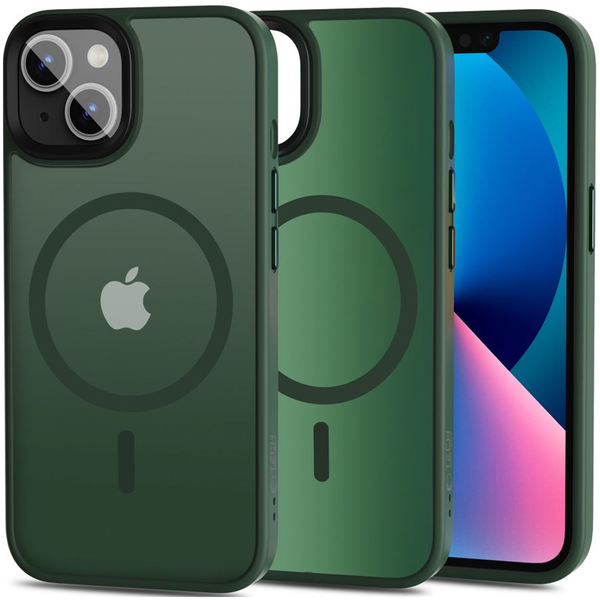 TECH-PROTECT MAGMAT MAGSAFE IPHONE 13 MATTE GREEN zdjęcie 1