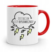 Kubek Czerwony Prezent Dla Listonosza Dostarczam Z Nadrukiem Ze Zdjęciem