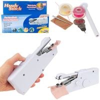 MINI MASZYNA RĘCZNA DO SZYCIA BATERIE IGŁA 3x NICI