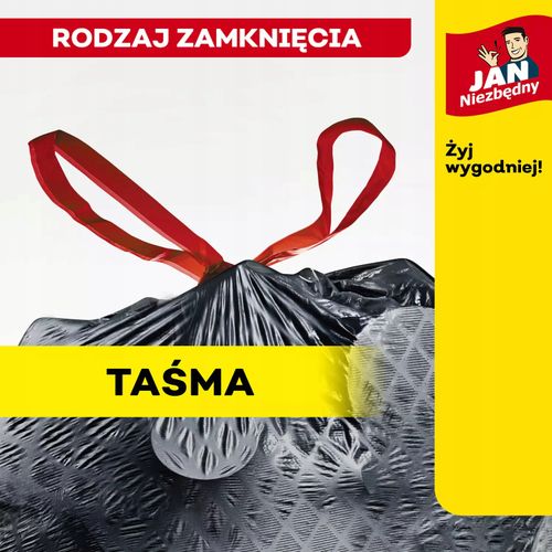 jan niezbędny worki ld magnum flex taśma 120l 8szt. - 1 op. na Arena.pl