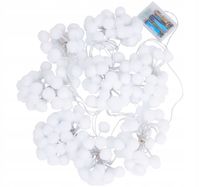 Kurtyna świetlna 208 LED zewnętrzna ciepły biały 2.4x1.4m TIMER