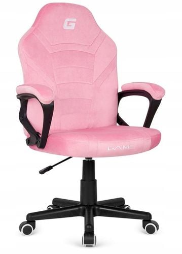 Fotel obrotowy gamingowy biurowy MARIO krzesło do biurka dziewczynki różowy na Arena.pl