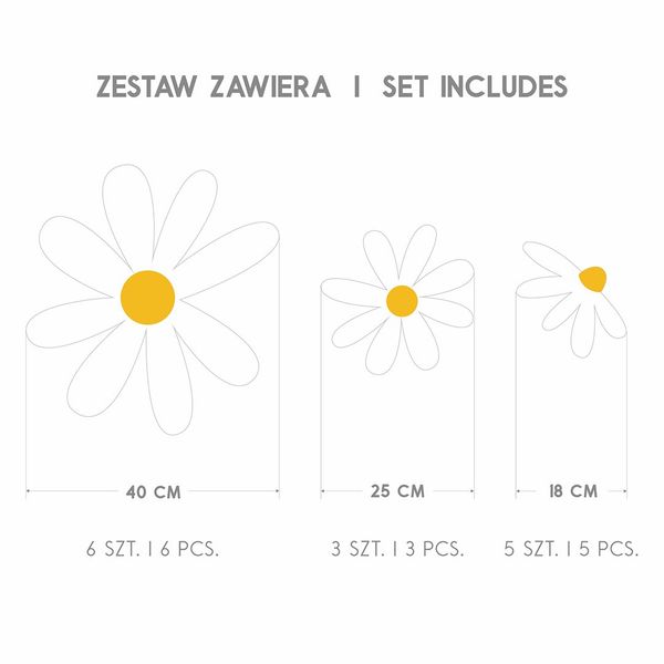 Naklejka Stokrotki DK483 zdjęcie 3