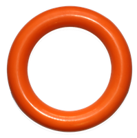 Zabawka dla psa gumowe ringo o zapachu wanilii pomarańczowa 9cm UNIQ PETS