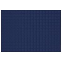 Koc obciążeniowy, niebieski, 138x200 cm, 10 kg, tkanina