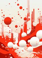 Plakat 40x55cm Krwiście Czerwone Wibracje