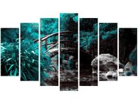 OBRAZ SECRET GARDEN MOST OGRÓD JAPONIA KOLORY