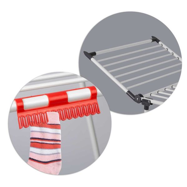 Suszarka na pranie stojąca rozkładana Lina 22 mb biała zdjęcie 6