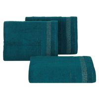 Ręcznik April 11 70X140 cm turkusowy, bawełna, bordiura z połyskiem